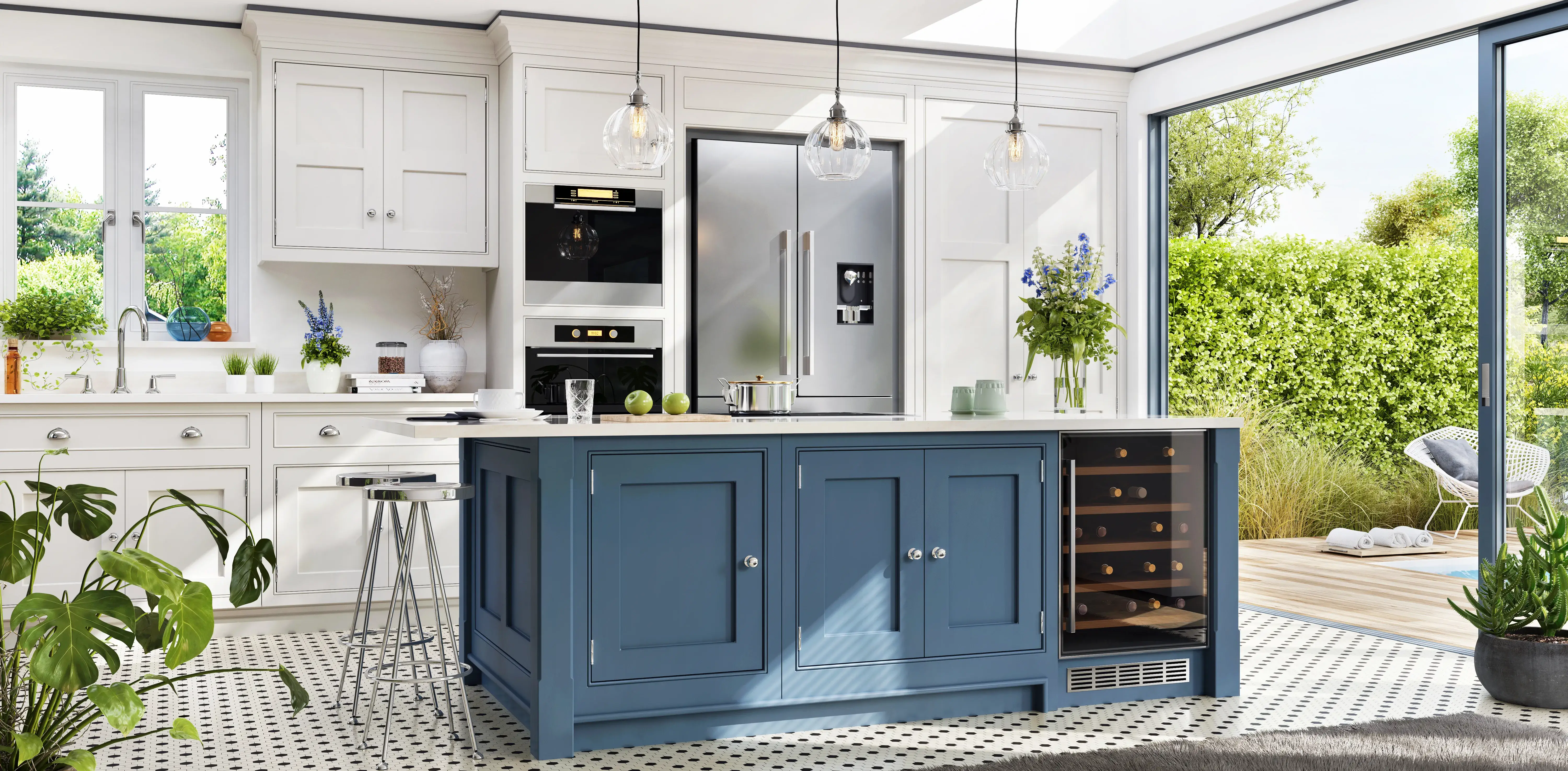 green kitchen